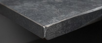 Aris edge profile on a compact laminate top